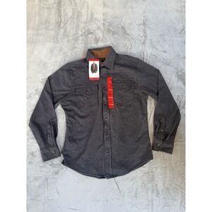 Jach's Wool Blend Shirt Jacket Blue Medium